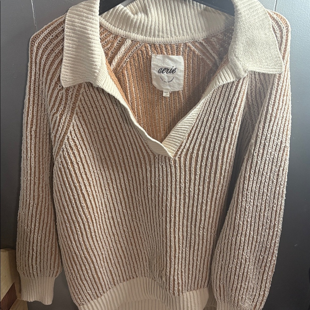 aerie sugar rush chenille sweater (discontinued)